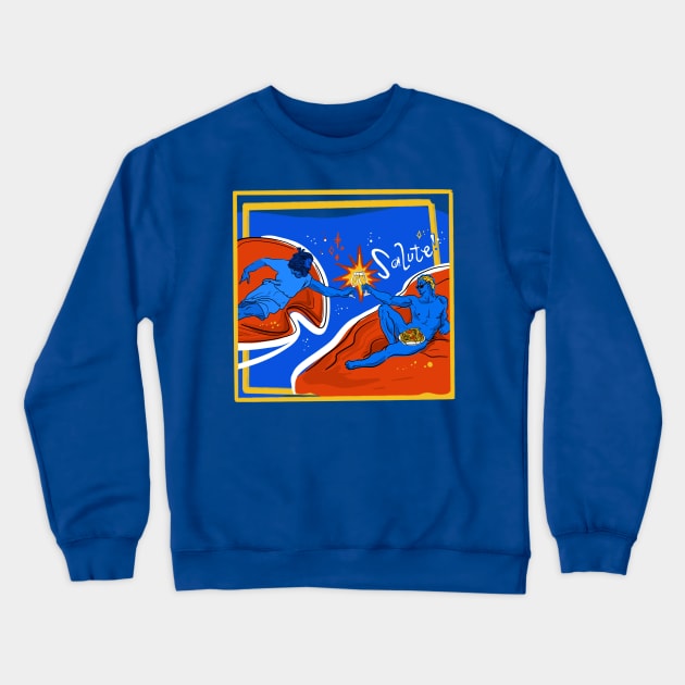 Salute Ragazzi Crewneck Sweatshirt by milistardust